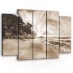 Consalnet Vászonkép, 5 darabos Napos tengerpart 150x100 cm méretben (C5-10964S12)