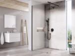 RAVAK Wall 110 cm Walk-In zuhanyfal Transparent üveggel, fekete GW9WD030SZ1 (GW9WD030SZ1)