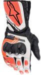 Alpinestars Mănuși de motocicletă Alpinestars SP-8 alb-fluoro-roșu-negru (AIM120-685)