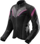 Rebelhorn Jachetă de motocicletă pentru femei Rebelhorn Hiflow V Black-Grey-Pink (PBRH-HIFLOW-V-TJ-LADY-63)