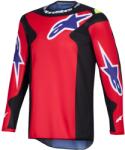 Alpinestars Tricou motocross Alpinestars Fluid Grid roșu-negru-violet-galben (AIM170-0356)