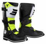 Shot Ghete Motocross Shot Race 2 pentru Copii, Negru-Alb-Galben Fluo (SHOA09-24D2-A04)