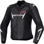 Alpinestars Geacă de motocicletă din piele de damă Alpinestars Stella Faster 3 negru-alb-rosu fluo (AIM101-293)