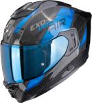 Scorpion Cască integrală Scorpion EXO-1500 Carbon Air Platted, neagră-albăstruie (SCRP115-483-66)