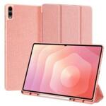 Dux Ducis Samsung Tab S11 Ultra 5G DOMO tok álló, bőr hatású aktív FLIP, ceruza tartó, RÓZSASZÍN (GP-176835) (GP-176835)