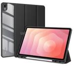Dux Ducis Samsung Tab S11 5G / Tab S11 WIFI TOBY tok álló, bőr hatású aktív FLIP, ceruza tartó, FEKETE (GP-176838) (GP-176838)