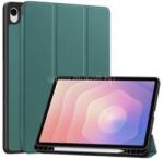Gigapack Samsung Tab S11 5G / Tab S11 WIFI GIGAPACK Tok álló, bőr hatású aktív FLIP, ceruza tartó, SÖTÉTZÖLD (GP-177314) (GP-177314)