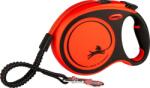 flexi Xtreme L Tape 8 m Lesa automata cu banda pentru caini talie mare, portocaliu