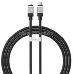 Baseus COOLPLAY adatkábel (Type-C - lightning, 20W, gyorstöltő, 100cm, törésgátló) FEKETE (CAKW000001) (CAKW000001) - mysoft