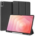 Dux Ducis Samsung Tab S11 Ultra 5G / Tab S11 Ultra WIFI DOMO tok álló, bőr hatású aktív FLIP, ceruza tartó, FEKETE (GP-176833) (GP-176833)