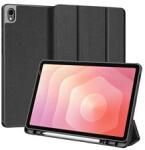 Dux Ducis Samsung Tab S11 5G / Tab S11 WIFI DOMO tok álló, bőr hatású aktív FLIP, ceruza tartó, FEKETE (GP-176832) (GP-176832)