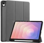 Gigapack Samsung Tab S11 5G / Tab S11 WIFI GIGAPACK Tok álló, bőr hatású aktív FLIP, ceruza tartó, SÖTÉTSZÜRKE (GP-177313) (GP-177313)