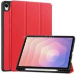 Gigapack Samsung Tab S11 5G / Tab S11 WIFI GIGAPACK Tok álló, bőr hatású aktív FLIP, ceruza tartó, PIROS (GP-177310) (GP-177310)