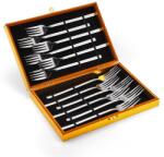 TRENDY S 12 db-os villa készlet, rozsdamentes acél, TRENDY'S, króm (TCM-104C)