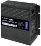 Qoltec LiFePO4 akkutöltő, Qoltec, 50A, 12V, alumínium, LED, védelemmel, fekete (51957)