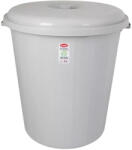 PLANET Kerek műanyag szemetes fedéllel Szürke 90L (UP100)