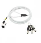 MOBILIS Security cable key lock slim pivoting head in steel T Lock slot (001325)