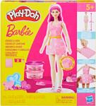 Hasbro Play-Doh Barbie tervező, frizurák és szívek, játékbaba kiegészítőkkel
