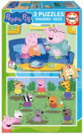 Educa Puzzle din lemn Peppa Pig Educa 2x25 piese de la 3 ani (EDU20324) Puzzle
