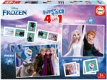 Educa Superpack 4în1 Frozen Educa domino pexeso și puzzle cu 25 și 50 piese de la 3 ani (EDU19737) Puzzle