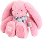 Doudou Iepuraș de pluș Fleurette the Bunny Grenadine Doudou et Compagnie roz 25 cm de la 0 luni (DC4297)