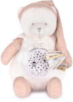 Doudou Ursuleț de pluș Doudou 25 Ans Musical Night Light Star Projector Pink Doudou et Compagnie cu sunete lumini și sunete albe roz 19 cm de la 0 luni (DC4582)