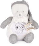 Doudou Iepuraș de pluș Doudou 25 Ans Musical Night Light Star Projector Silver Doudou et Compagnie cu sunete lumini și sunete albe argintiu 19 cm de la 0 luni (DC4581)