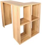 Unic Spot Billie íróasztal polcos tárolóval, világos dió