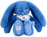 Doudou Iepuraș de pluș Fleurette the Bunny Blue Doudou et Compagnie albastru 25 cm de la 0 luni (DC4299)