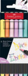 Faber-Castell Ecsetirón készlet, FABER-CASTELL Black Edition, 6 különböző pasztell szín (TFC116453) (116453)