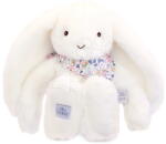 Doudou Iepuraș de pluș Fleurette the Bunny White Doudou et Compagnie alb 35 cm de la 0 luni (DC4301)