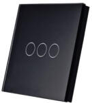 SmartWise TEREM3B - 3 gombos, vezeték nélküli kapcsoló, eWeLink-Remote, fekete