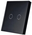 SmartWise TEREM2B - 2 gombos, vezeték nélküli kapcsoló, eWeLink-Remote, fekete (T eWeLink-Remote 2-GANG)