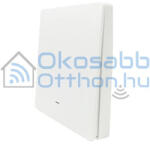 SmartWise BRFW1 1 gombos vezeték nélküli, RF fali kapcsoló, fehér