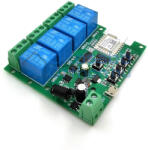 SmartWise 4 áromkörös eWeLink relé, 5V-32V AC/DC, Zigbee, RF
