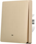 SmartWise B61 UNI Wi-Fi + eWeLink-Remote, 1 áramkörös, gombos villanykapcsoló, arany színű