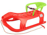 Baby Mix Műanyag szánkó háttámlával Baby Mix SNOW STAR piros (2-49311)