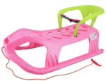 Baby Mix Műanyag szánkó háttámlával Baby Mix SNOW STAR rózsaszín (2-49313)