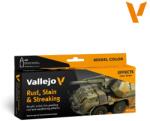 Vallejo Model Color Rust Stain and Streaking akrilfesték készlet 8x 18ml (VAL70183)
