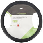 CARMOTION Kormányvédő, fekete, valódi bőr, XXL méret, 44-46cm (CM58221)