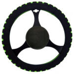 SBAutoparts Szivacsos kormányvédő, fekete-zöld, Sprint II, 37-39cm (CC61218-CH)