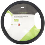 CARMOTION Kormányvédő, fekete, valódi bőr, "3XL", 47-49 cm (CM58214)