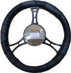 SBAutoparts Bőr kormányvédő, fekete, 35-37cm (SZR3537F)