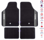 Sparco 03763 autós szőnyeg szett - fekete, 4 db-os, poliészter, szürke logóval (AUKDOSPC03763BAR)