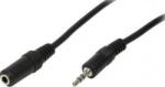 LogiLink Cablu audio LogiLink 3.5mm T-M 3m Negru (ca1054)
