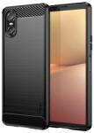 MOFI silicon protector de telefon (rezistență la impact, călcâi pernă de aer, model de carbon periat) BLACK GP-157873 (GP-157873)