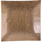 Iris üvegtál, négyzet alakú, arany 19, 5 cm (102142)