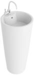 Rune Lavoar freestanding Rune Jera rotund 40 cm alb lucios (5940541334644)