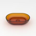 Rune Lavoar pe blat Rune Mond oval 58 cm rasina transparenta maro-cupru (5940541334842)