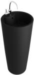 Rune Lavoar freestanding Rune Jera rotund 40 cm negru mat (5940541334651)